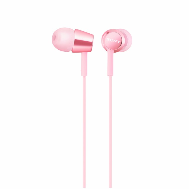 リモコン マイク付き 有線 イヤホン SONY ソニー MDR-EX155AP P ピンク Android スマホ対応 ハンズフリー カナル型  イヤフォン｜au PAY マーケット